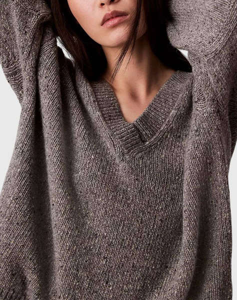 CALVIN KLEIN Chunky Neps V Neck Sweater