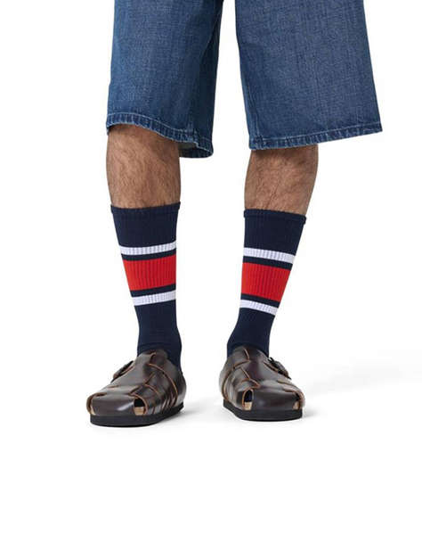 HAPPY SOCKS Simple Stripe Sneaker Sock