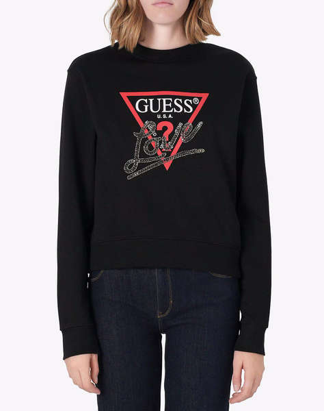 GUESS CN STUDDED LOVE SWEATSHIRT ДАМСКА БЛУЗА
