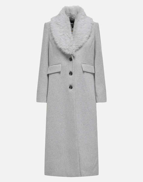 ONLY ONLANNIE LIFE FUR COLLAR COAT CC OTW