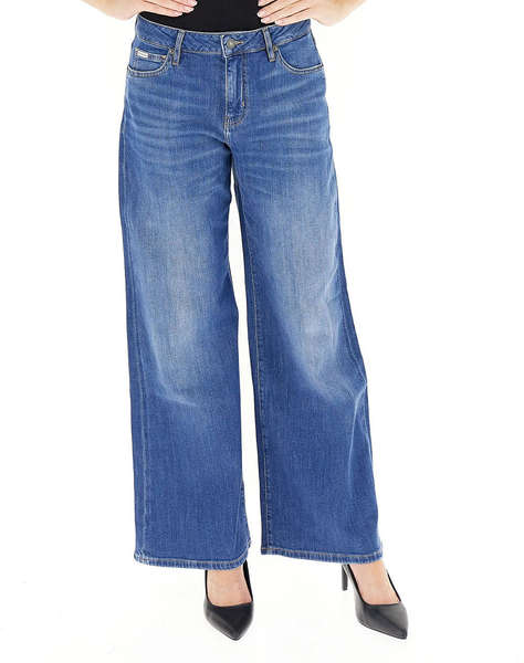 GUESS JEANS GJ G13 LOW RISE EXTRA WIDE WOMEN''S TROUSERS