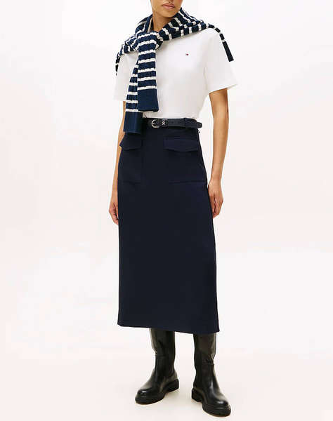 TOMMY HILFIGER MODERN INTERLOCK BOXY SS TEE