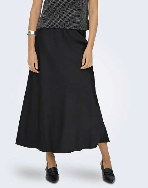 ONLY ONLMIKA VIS SATIN LONG SKIRT WVN