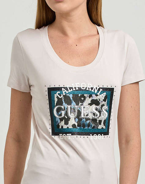 GUESS CN SS ANIMALIER BOXY PRINT МЪЖКА ТЕНИСКА