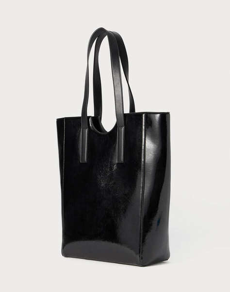 KARL LAGERFELD JEANS KLJ METAL LOGO TOTE SHINY (Размери: 29.5 x 41 x 13см.)