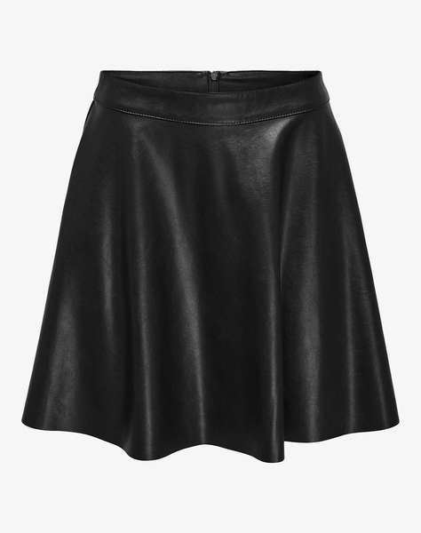 ONLY ONLUNA FAUX LEATHER FLARED SKIRT OTW