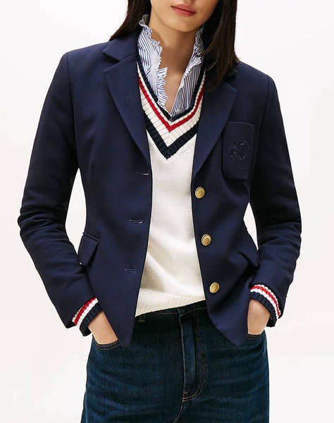 TOMMY HILFIGER PUNTO TONAL CREST SLIM BLAZER