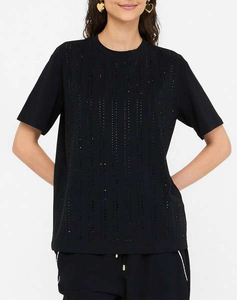 LIU JO BLACK_CF5J17_ECS T-SHIRT BOXY ДАМСКА ТЕНИСКА