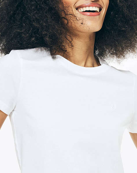 NAUTICA BLOUSE T-SHIRT KM SUSTAINABLE ANCHOR COTTON CREW NECK TEE