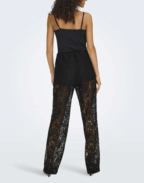 ONLY ONLEMIA KARO MW LACE STR PANT WVN