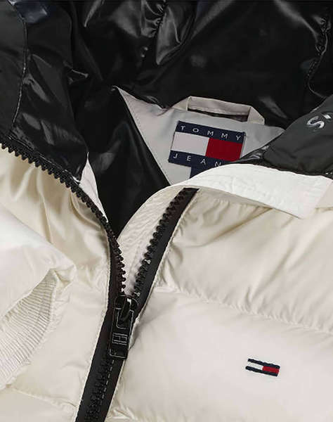 TOMMY JEANS TJW SLIM HOOD PRNT DOWN JCKT EXT