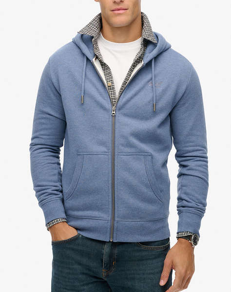 SUPERDRY D1 OVIN ESSENTIAL LOGO ZIP HOODIE HB MEN''S SWEATSHIRT