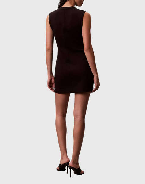 CALVIN KLEIN JEANS SL SCUBA SEAM DETAIL MINI DRESS