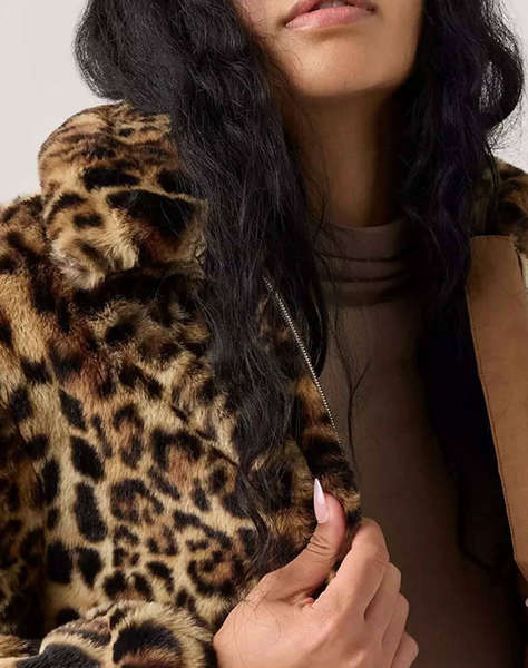 LEVIS ELLE SHERPA LEOPARD JKT