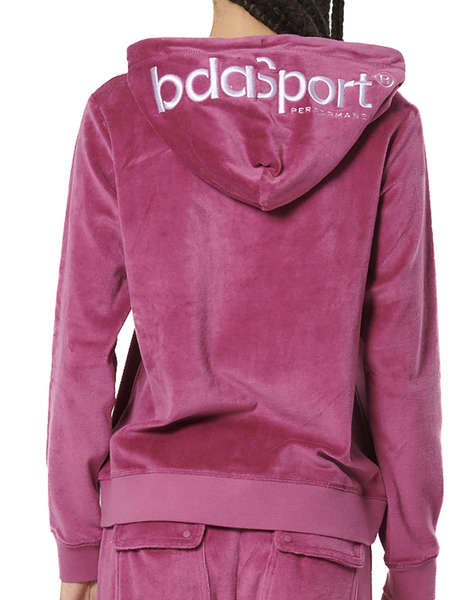 BODY ACTION WOMEN''S VELOUR HOODIE JACKET