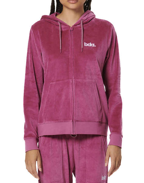 BODY ACTION WOMEN''S VELOUR HOODIE JACKET