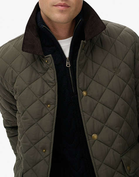 SUPERDRY D3 STUD QUILTED ESTATE COACH JACKET МЪЖКО ЯКЕ