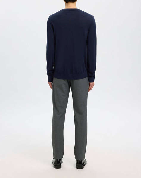 SELECTED SLHTRAY LS KNIT MERINO CREW NECK NOOS