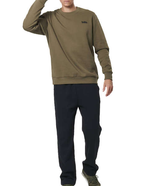 BODY ACTION MEN''S FLEECE OPEN LEG SWEATPANTS