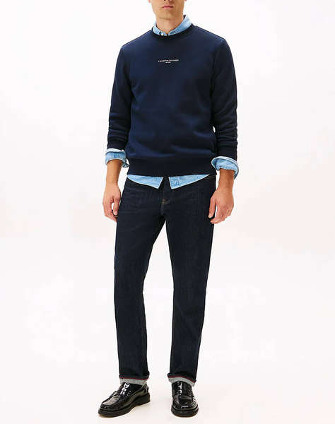 TOMMY HILFIGER TOMMY LOGO TIPPED CREWNECK