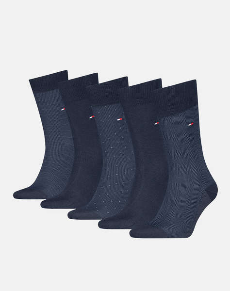 TOMMY HILFIGER TH MEN SOCK 5P GIFTBOX HERRINGBONE DOT