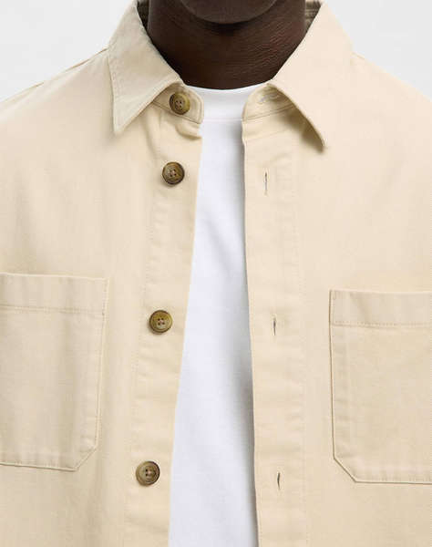 SELECTED SLHTRAVIS TWILL OVERSHIRT LS NOOS