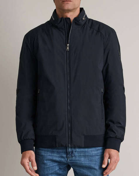 NAVY&GREEN JACKET WITH DETACHABLE HOOD