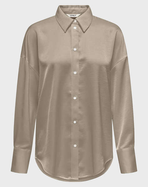 ONLY ONLMARTA L/S OVERSIZE SATIN SHIRT WVN