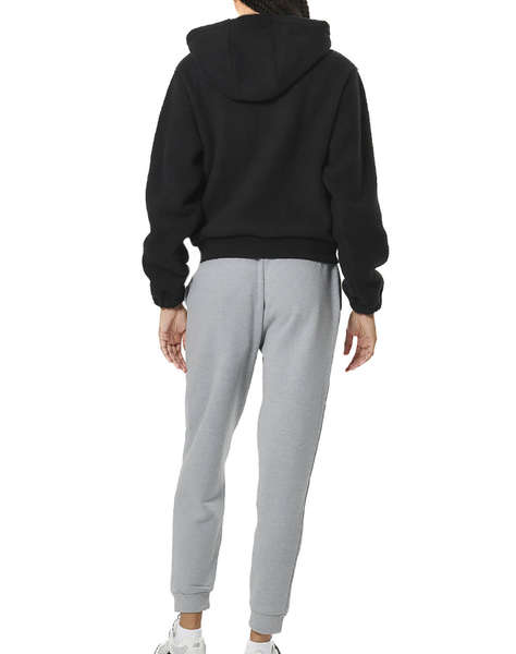 BODY ACTION WOMEN''S FULL-ZIP SHERPA FLEECE HOODIE