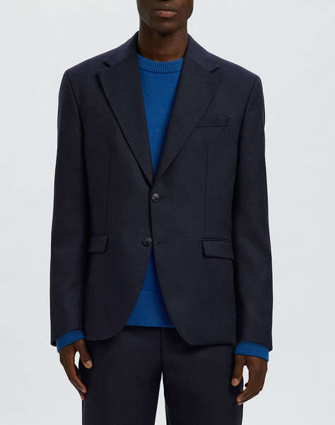 SELECTED SLHREG-BJORN MANTECO WOOL BLZ