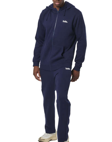 BODY ACTION MEN''S FLEECE OPEN LEG SWEATPANTS