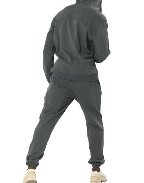 BODY ACTION MEN''S HALF-ZIP HOODED SWEATSHIRT