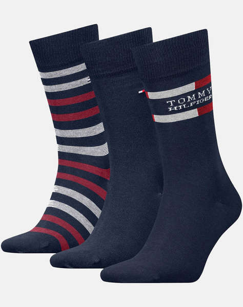 TOMMY HILFIGER TH MEN SOCK 3P GIFTBOX TOMMY STRIPE
