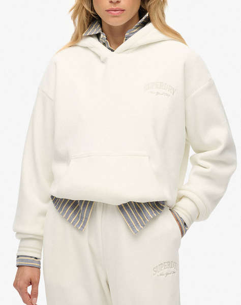 SUPERDRY D2 SDSW COUNTRY CLUB VELOUR RELAX HOOD WOMEN''S SWEATSHIRT