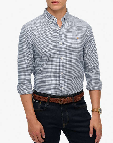 SUPERDRY D2 STUD CLASSIC OXFORD L/S SHIRT МЪЖКА РИЗА