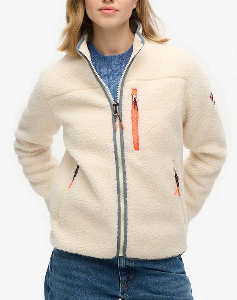 SUPERDRY D1 OVIN OUTDOOR FULL ZIP FLEECE WOMEN''S SWEATSHIRT