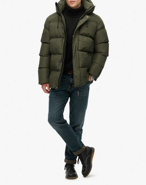 SUPERDRY D2 SDSW HOODED 5 BAFFLE SPORTS PUFFER МЪЖКО ЯКЕ