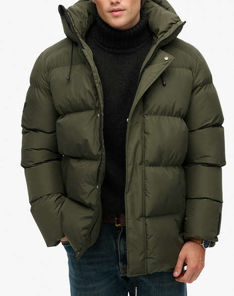 SUPERDRY D2 SDSW HOODED 5 BAFFLE SPORTS PUFFER МЪЖКО ЯКЕ