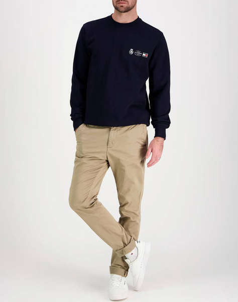 TOMMY HILFIGER SMALL CREST OUTLINE CREW NECK