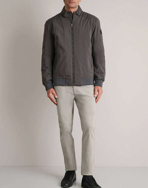 NAVY&GREEN JACKET WITH DETACHABLE HOOD