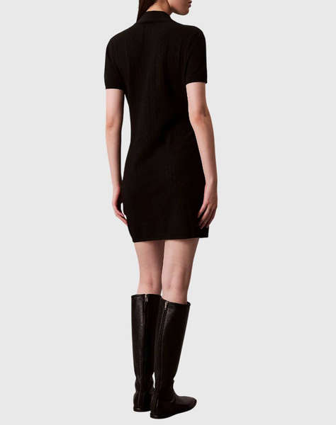CALVIN KLEIN Sporty 1/4 Zip Mini Sweater Dres