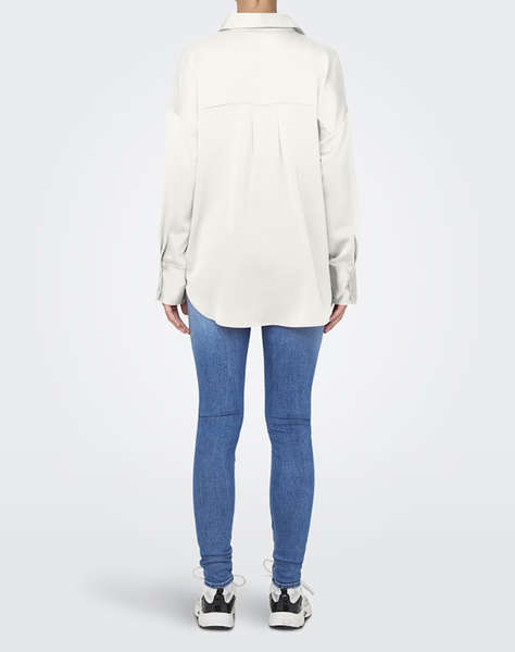 ONLY ONLMARTA L/S OVERSIZE SATIN SHIRT WVN