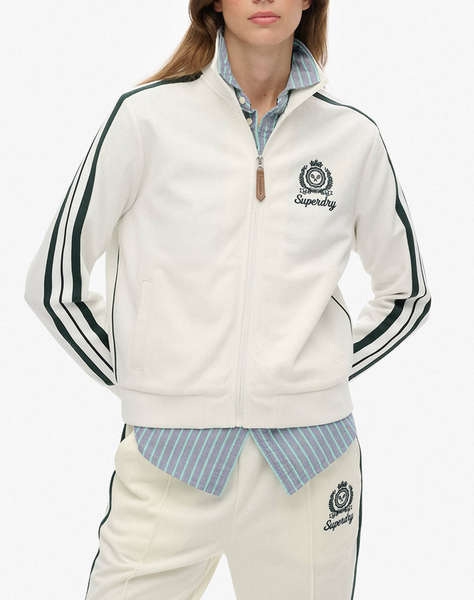 SUPERDRY D3 SDSW COUNTRY CLUB TRACK TOP WOMEN''S SWEATSHIRT