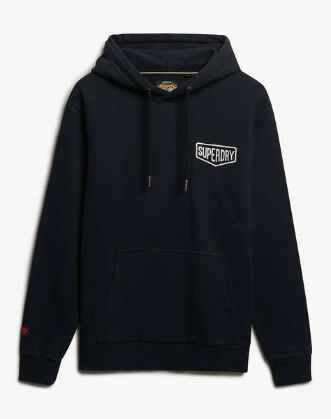 SUPERDRY D2 OVIN WORK TAB LOOSE HOOD МЪЖКИ СУИТШЪРТ