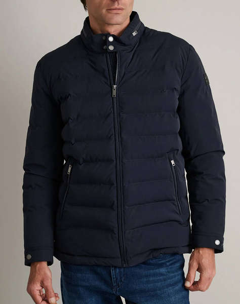 NAVY&GREEN JACKET WITH DETACHABLE HOOD