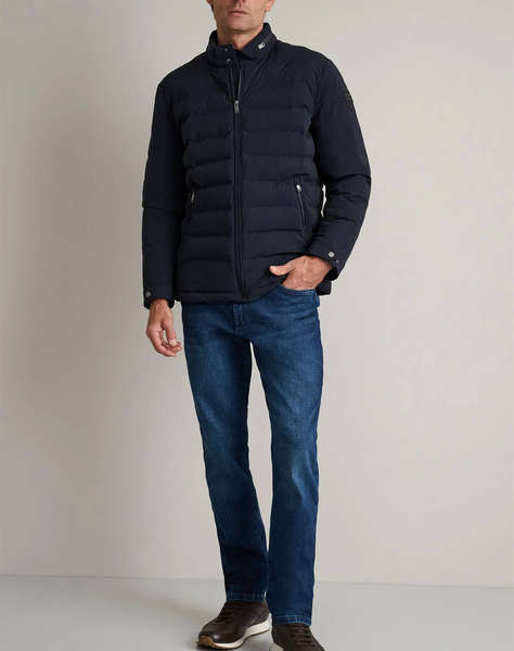 NAVY&GREEN JACKET WITH DETACHABLE HOOD