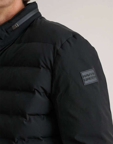 NAVY&GREEN JACKET WITH DETACHABLE HOOD