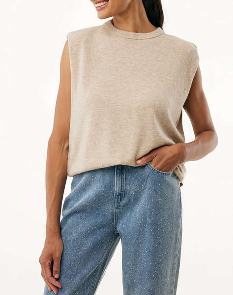 MEXX SENNA Cashmere sleeveless knit top