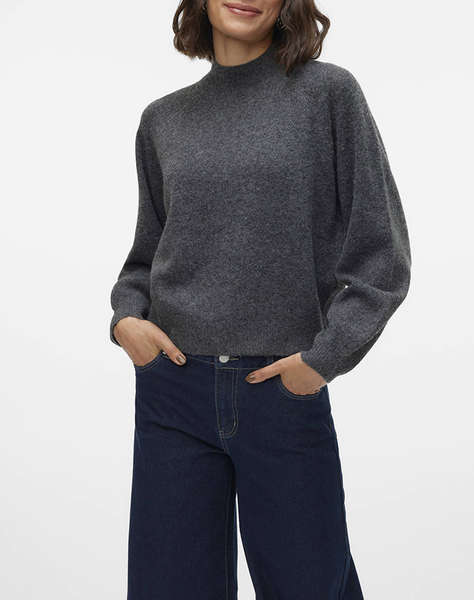 VERO MODA VMLEAF LS HIGH NECK PULLOVER NOOS