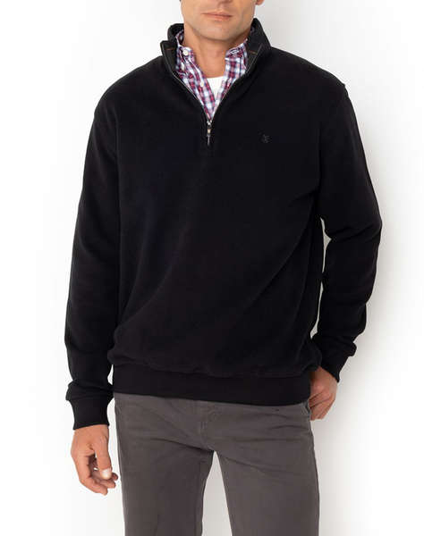 THE BOSTONIANS COTTON SWEATSHIRT HALF ZIP REGULAR FIT